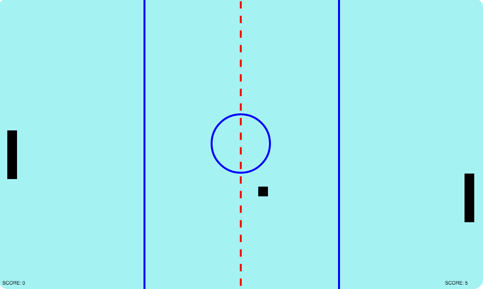 JavaScript Ice Hockey Pong